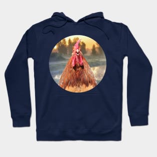 Rise and Shine - Whimsical rooster series #1 Hoodie